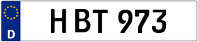 Trailer License Plate